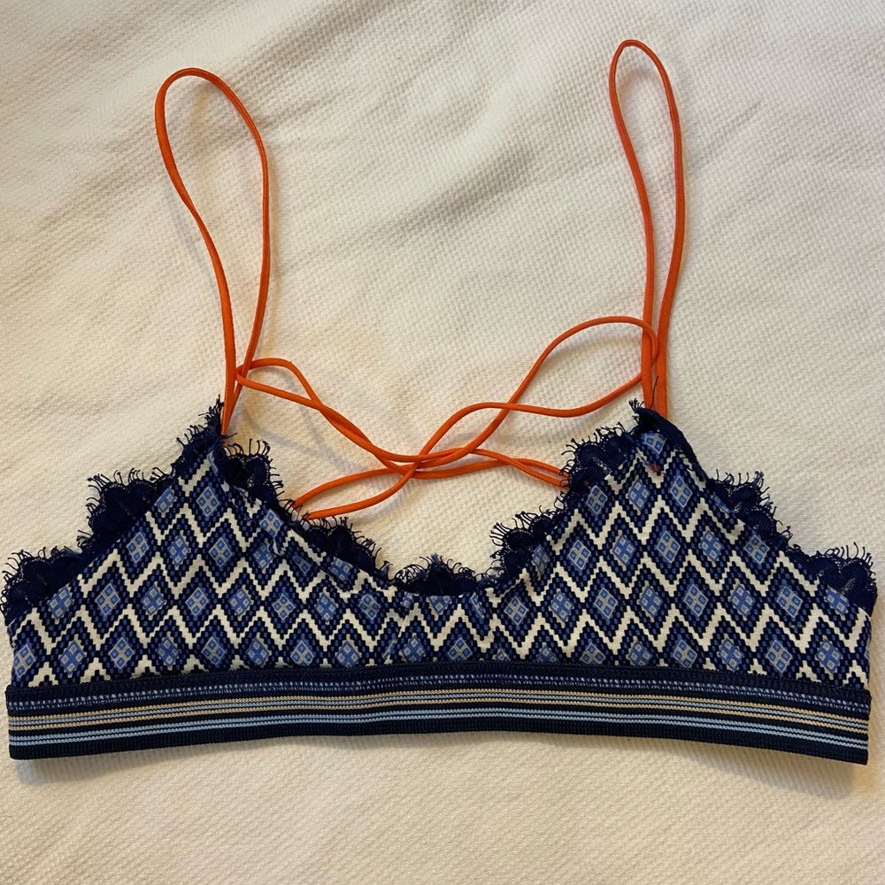 Free people blue print bralette